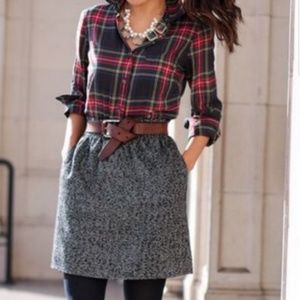 J. Crew Factory Wool Blend Tweed Mini Skirt